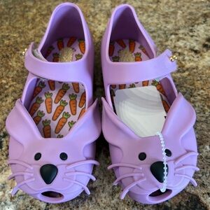 Mini Melissa Purple Bunny Kids Shoes